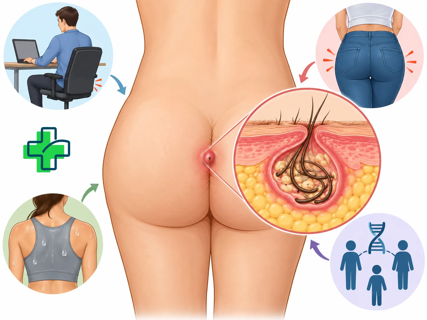 لیزر یا جراحی کیست مویی؟ مقایسه درد، مزایا و بهترین روش کیست مویی چیست